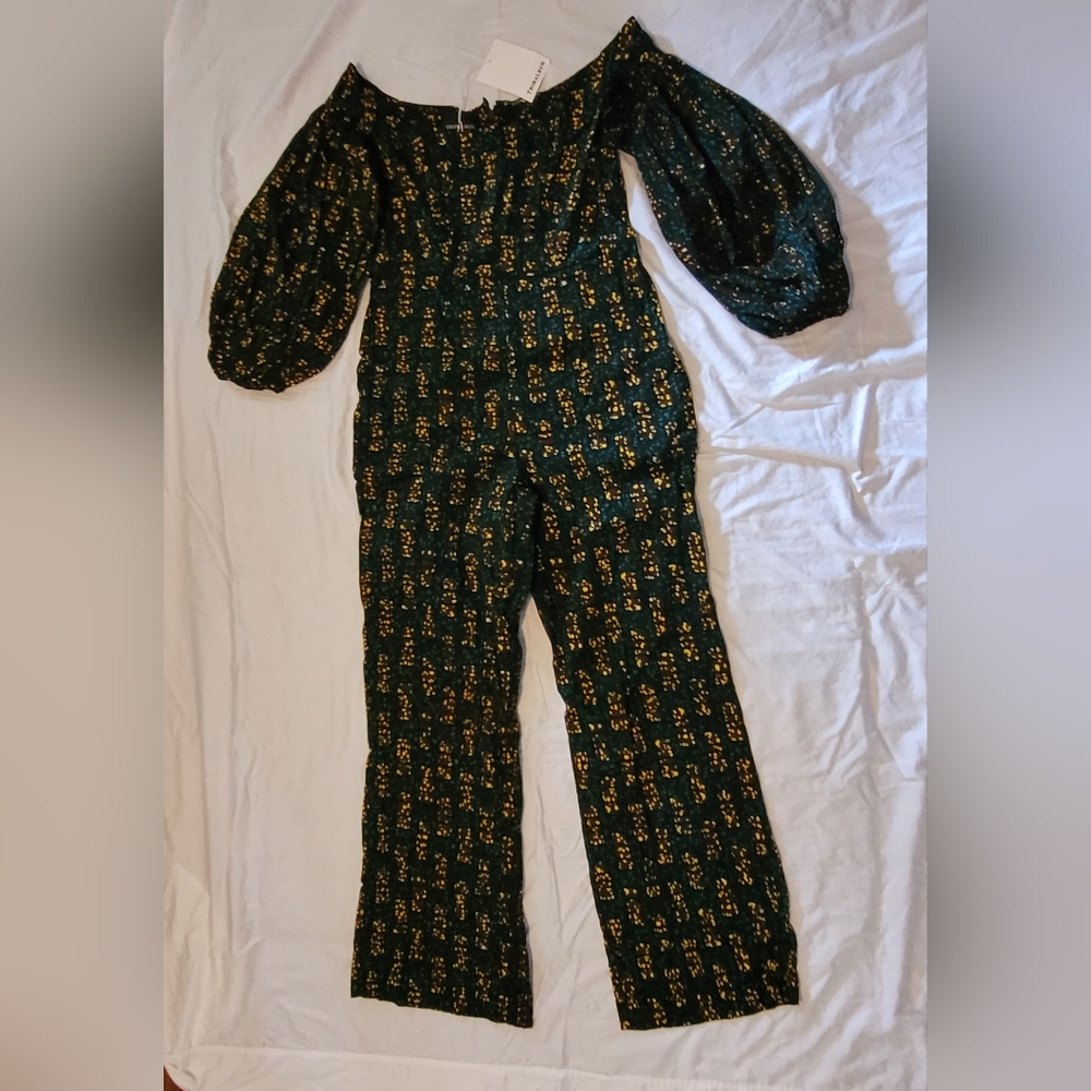 TribalbyN Gorgeous African Print Jumpsuit Pant Suit Jumper One Piece XL Cotton